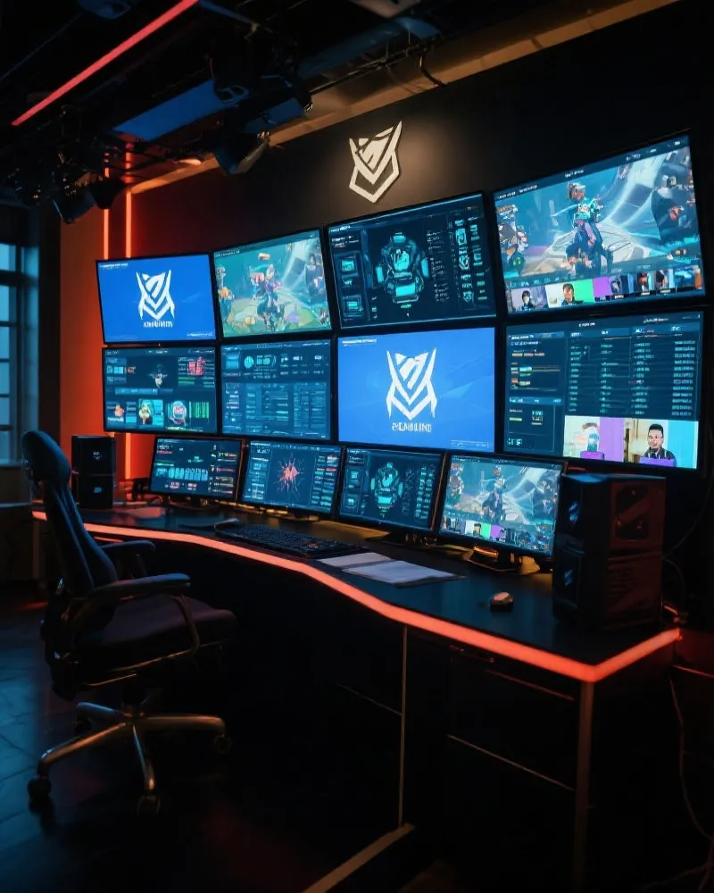 专业电竞转播控制室